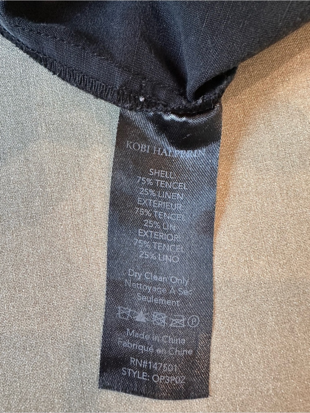 Kobi Halperin Black Tencel Linen Wide Leg Drawstring Pants Size M - Picture 4 of 5